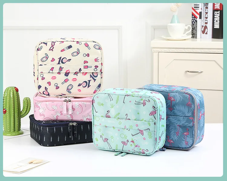 High Quality Travel Cosmetic Bag Convenient Waterproof Travel Storage Accessories Ladies Multifunctional Portable Cosmetic Bag