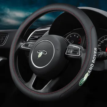 

Car Steering Wheel Cover Anti-Slip for Land Rover Defende Range Rover Evoque Sport Velar Discovery Logo 38cm Accessories