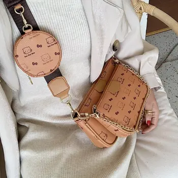 

3pcs/set Women Crossbody Bags Coin Cat Bags Luxury Handbags Designer Messenger Bags Bolsa Feminina for Women Bolsa Ladies Style