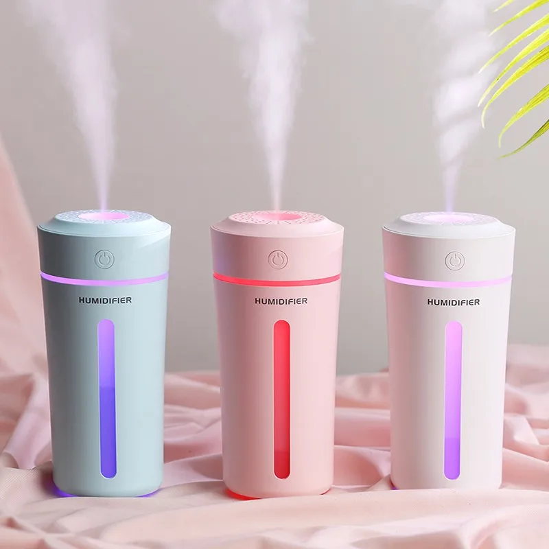

Multicolored Cup Mini Humidifier USB New Desktop Humidifier Vehicle Humidifier Large Capacity Water Supplement