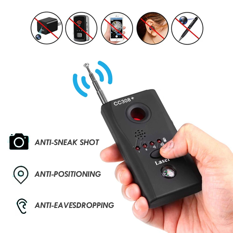 Mini Anti Candid Camera Detector GSM GPS RF Signal Dedektor Anti-Spy Hidden Camera Gizli Kamera Finder Privacy Protect Security