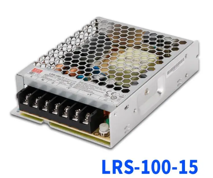 [Семь Неоновые] бренд MEAN WELL представляет LRS-100-15 15V 7A 100 Вт высокой мощности Мощность высокая эффективность один Выход переключение Питание