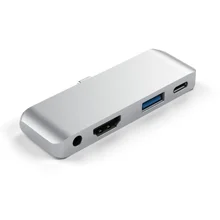 Mobile Pro Audio Hub Adapter with USB C PD 4K HDMI Headphone Type C 3 5mm Charging Converter Cable Connector