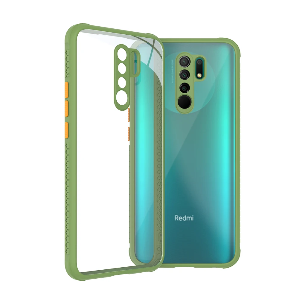 Anti-Fall Clear Case For Xiaomi Redmi 9 9A 9C 9T 8A 10 Case Hard Acrylic Transparent Cover For Redmi 8A 9A 9 9C 9T K40 Pro Case