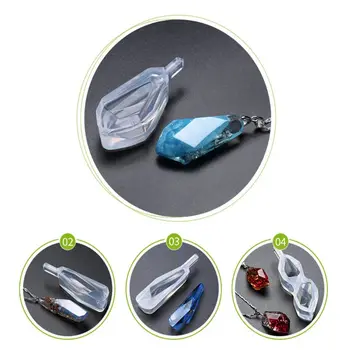 

1Set Silicone Epoxy Stud Earrings Mold Pendant Casting Mould Handmade DIY Crafts N58F