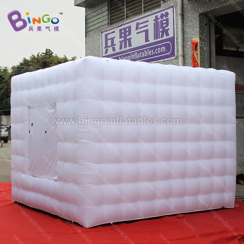 White Inflatable Photobooth Kiosk / 3x3x2.4M Inflatable Photo Booth Cabin Tents - BG-A0693-5 4