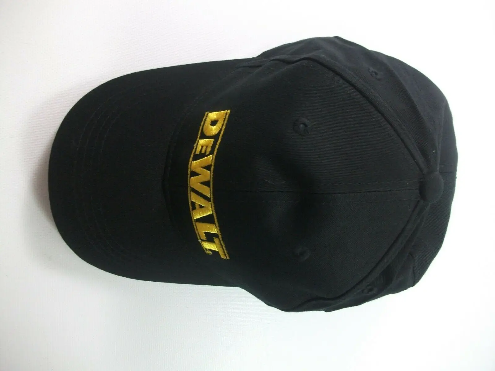 Tough Hat Black Hook Loop Baseball Cap 