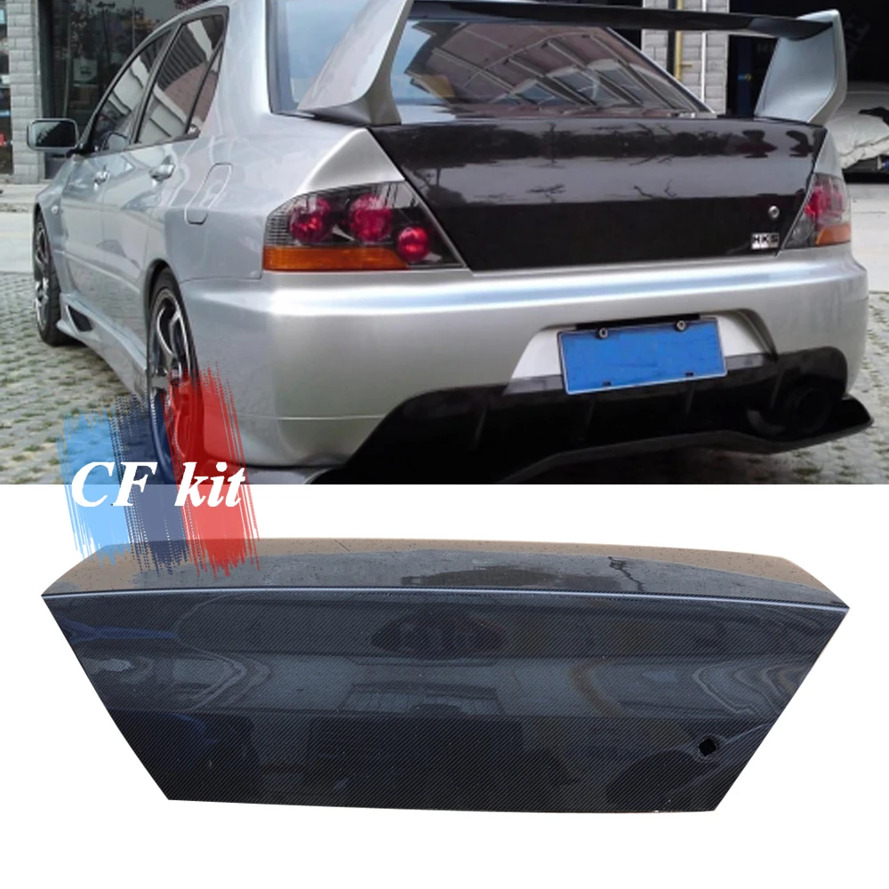 

CF Kit Carbon Fiber Car Rear Trunk For MITSUBISHI EVO8 2003-2005 OEM Style Trunk Body kit