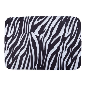 

Door Mats 40cm*60cm Mat Outdoor Indoor Anti Skid Decor Doormat (Zebra Print)