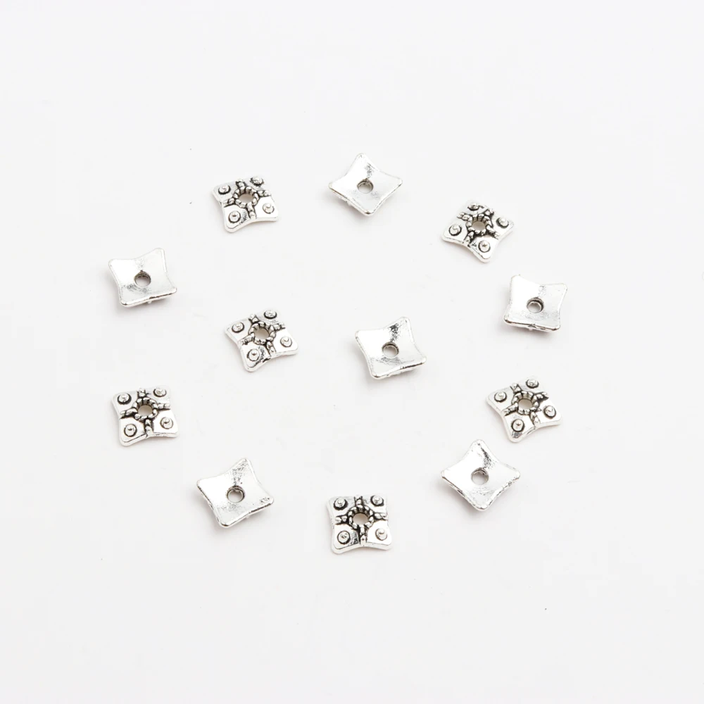50 100 200 Stück 30 Arten Tibetisches Silber Gold Bronze Kupferfarben Metall-Abstandshalter-Endkappen für die Schmuckherstellung Großhandel – Detail 39