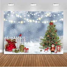 Фон для фотосъемки Рождественский фон для фотостудии Рождественская елка Зимний снег фон для фотосъемки видео