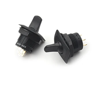 

2Pcs Black Color Maintained SCI R13-402 ON-ON 3Pin 2 Position Round SPDT Panel Toggle Switch Mount Wholesale