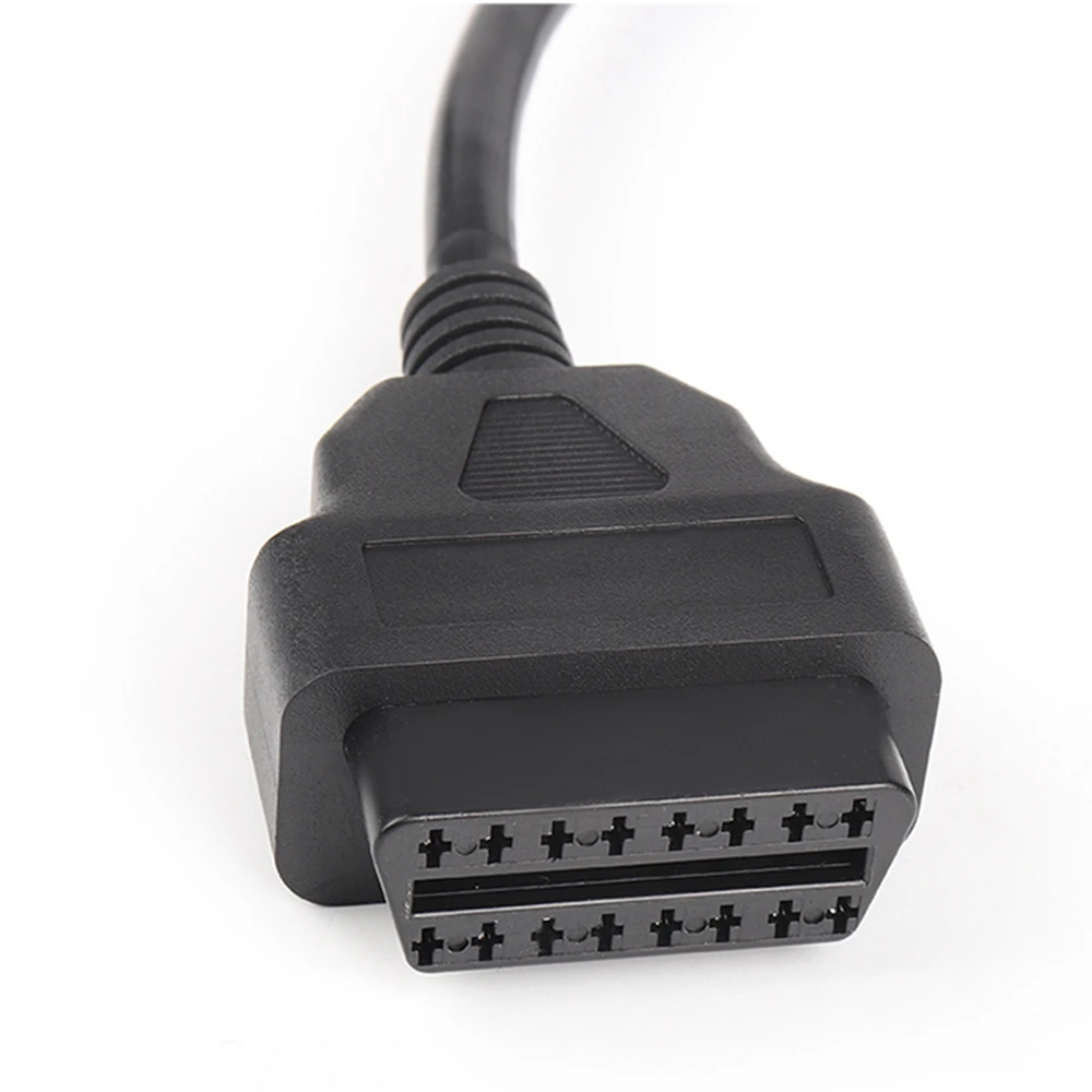 OBD 암 익스텐션 오프닝 케이블, 자동차 진단 인터페이스 커넥터, OBD II 암 컨버터, OBD2 수 케이블, 16 핀