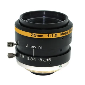 

UHD 10MP 25MM F1.8 NO TV Distortion 2/3" sensor 0.5 MOD Machine Vision Lens For security IP CCTV camera(SL-MV2518C10MP-23)