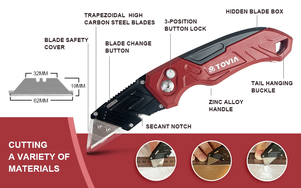 Trapezoidal Blade Zinc Alloy Utility Knife Carpet Knife - China Heavy Duty  Utility Knife, Carpet Cutter