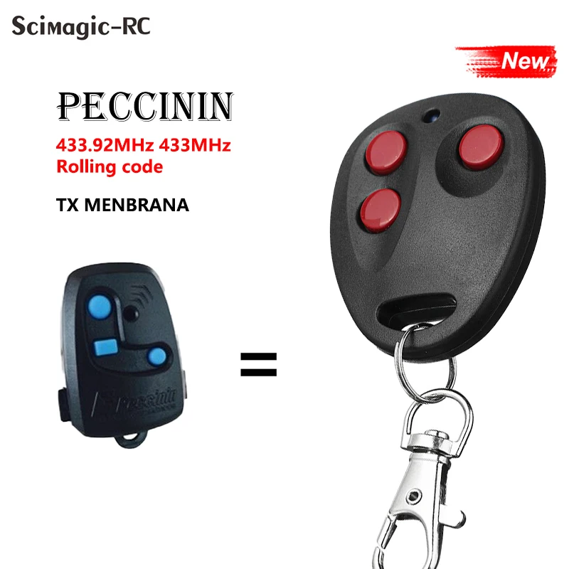 PECCININ Compatible RF Door Control HCS201 Obstacle Panel Rolling Code Transmitter Keychain 433.92mhz | Безопасность и защита