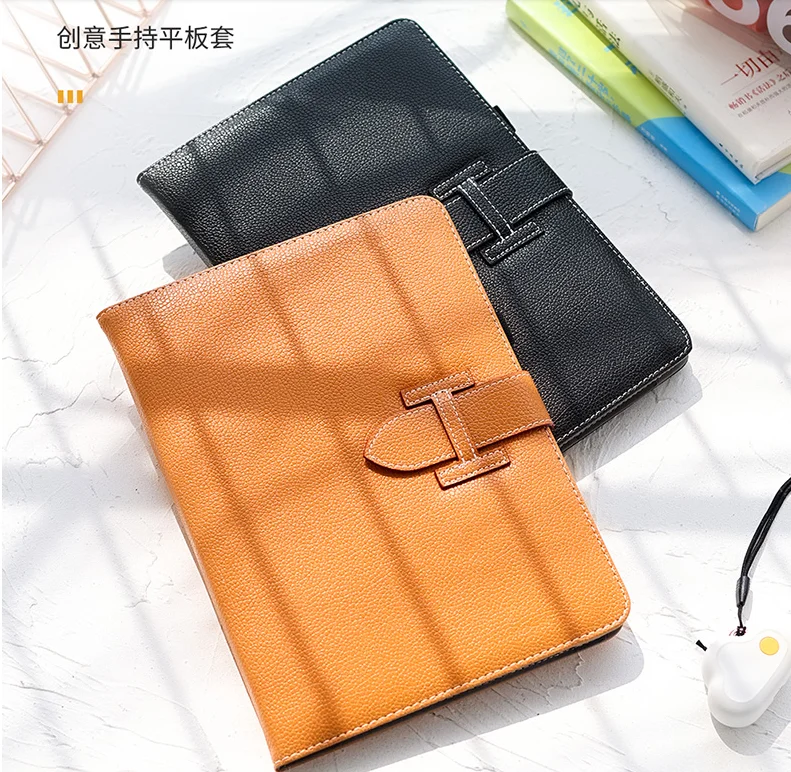 Simple business styling wrist strap design anti-fouling soft anti-fall Apple ipad all-inclusive protective shell J06