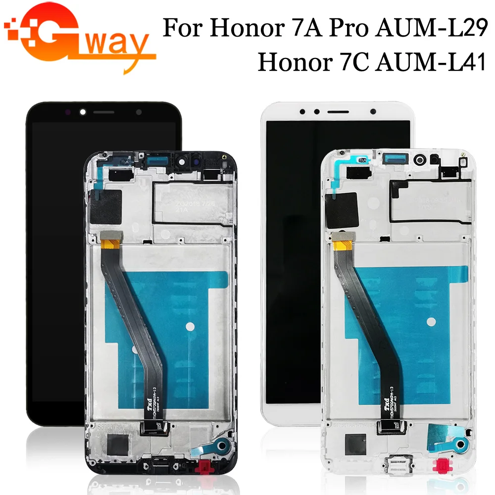 ЖК-дисплей 5 7 дюйма для Honor 7A с дигитайзером сенсорного экрана и рамкой дисплей