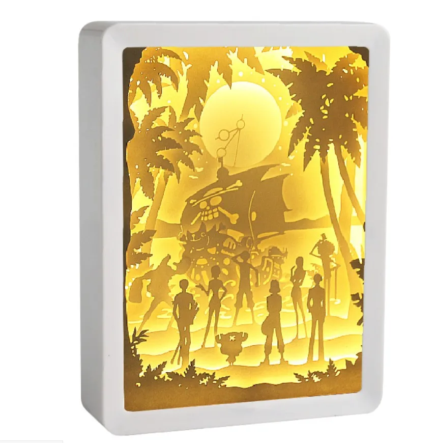 Rectangle Plastic Frame Paper Cut Light Diy Full Sets Blank Paper Box Frame With Mix Led Decor Frame - Frame - AliExpress