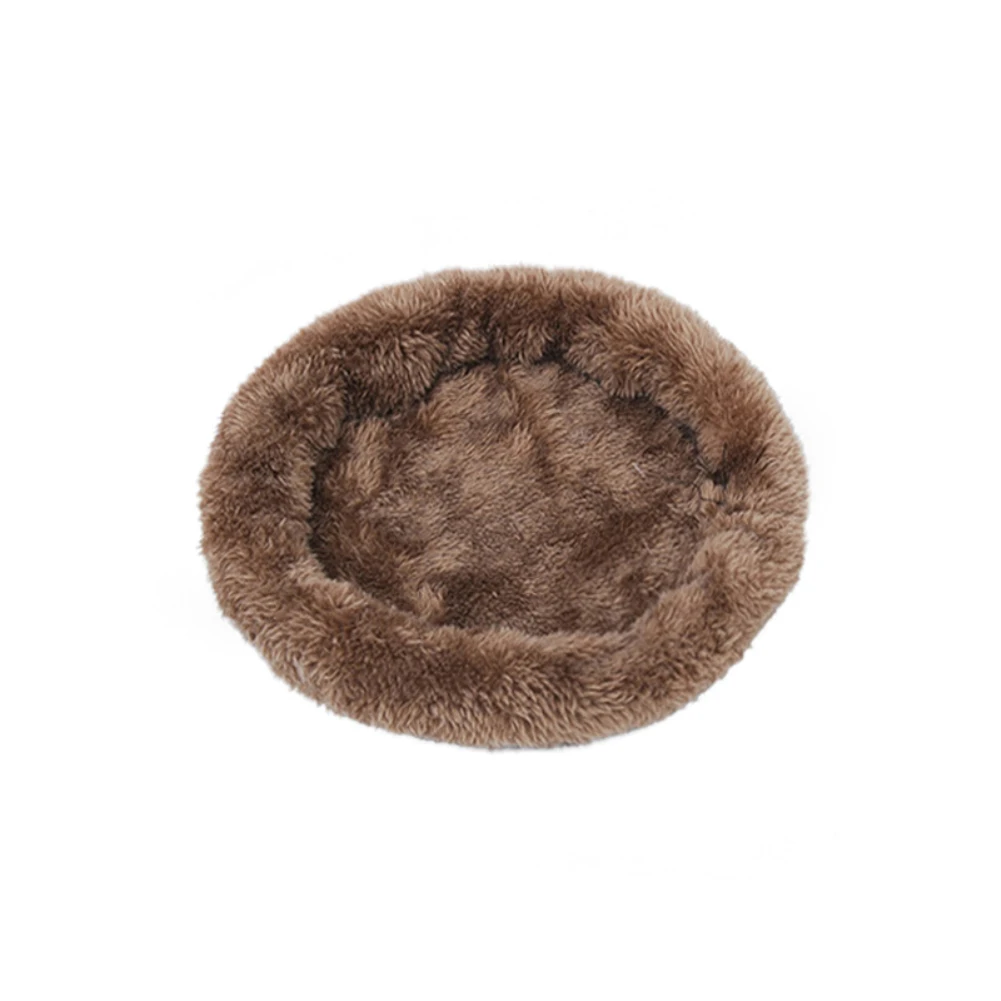 Warm Soft Velvet Cotton Small Pet Winter Pad Hamster Plush Bed Guinea Pig Cage House Mat Hedgehog Nest Squirrel Chinchilla Home - Цвет: L Brown