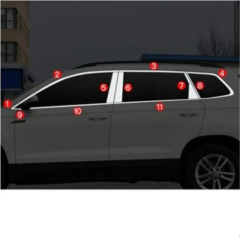 Автомобильное окно автомобильное декоративное хромированное украшение для