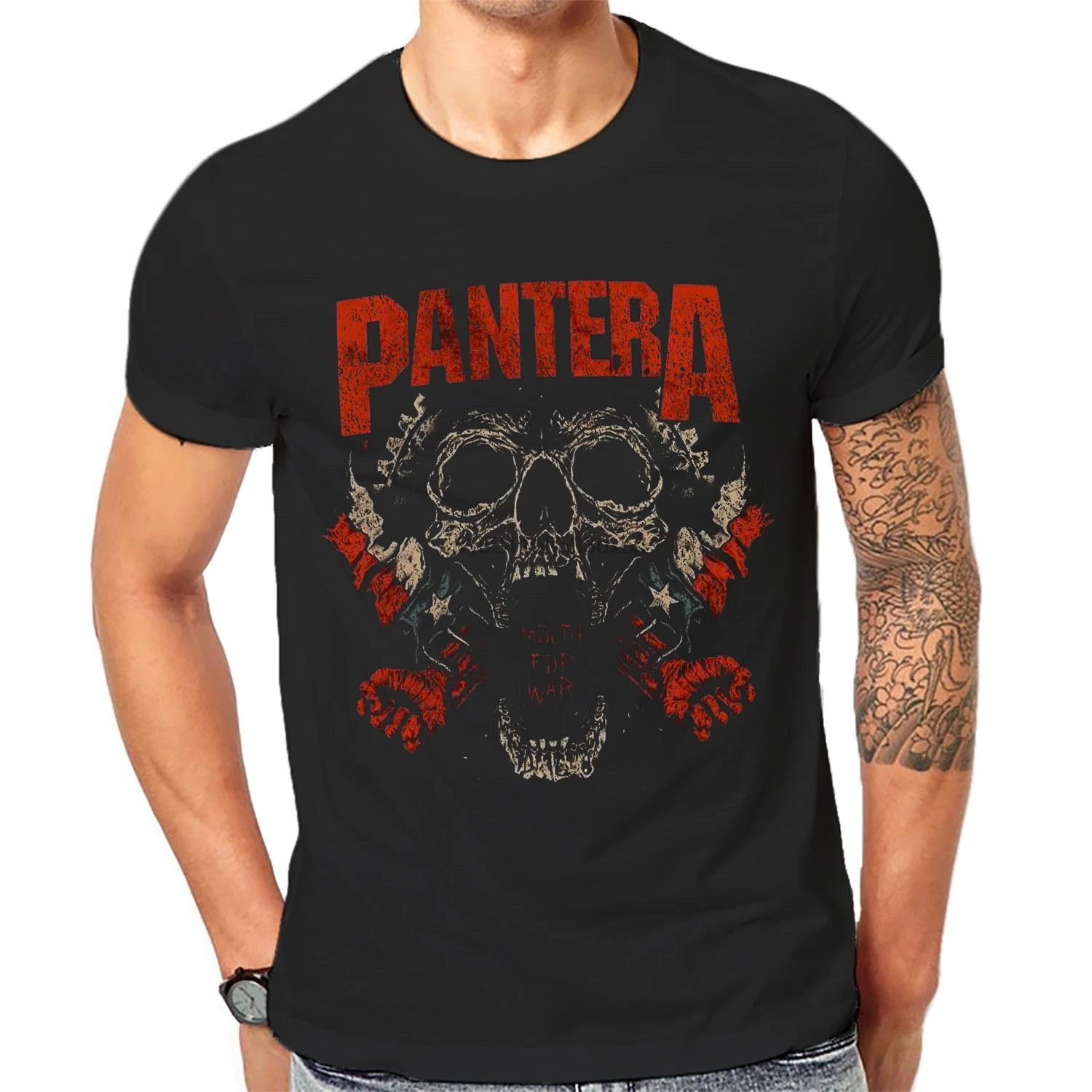 Футболка Pantera черная футболка с графическим принтом тяжелый канав рок-группа