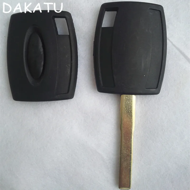 DAKATU с логотипом Футляр для ключей оболочка для Ford Fiesta Mondeo Focus C-Max S-Max Galaxy Kuga сменный Корпус Ключа HU101