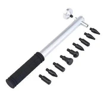 

Auto Body Dent Repair Tools, Aluminum + Rubber Paintless Dent Repair Hammer, Dent Removal Tap Down Tools, DIY Knockdown Hammer f