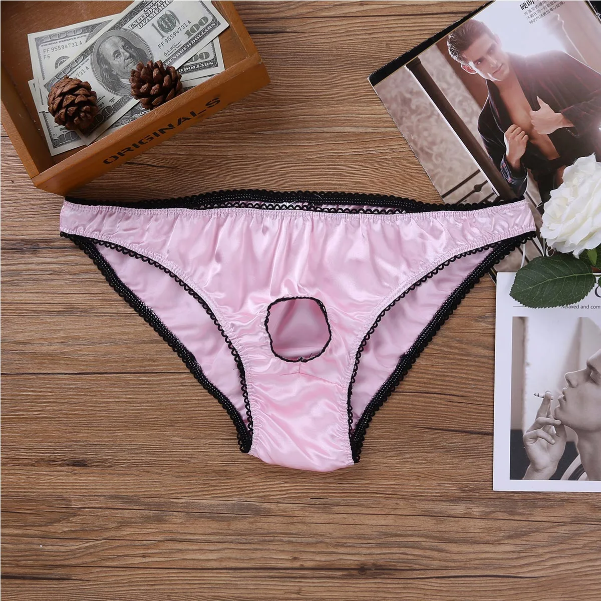 Men stretch g string panties men stretch thong underwear men patent leather briefs men lingerie briefs men lingerie underwear men crotchless erotic lingerie open penis hole soft satin low-rise bikini briefs for male gay
