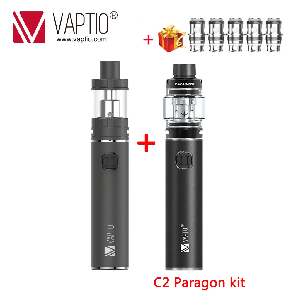 В подарок 5 катушек! Набор для вейпа Vaptio C2 Paragon электронная сигарета аккумулятор