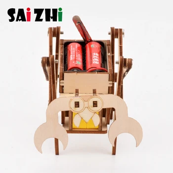 

Saizhi Diy Crawling Robot Toys For Kids DIY Assembled Model Technology Science Experiment Educational Toy For Children