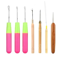 1 шт., профессиональный крючок-защелка, игла, большое отверстие, дреды, крючки для блокировки, фиксатор, коса, удлинение, вязание крючком, иглы, инструменты, 7 стилей