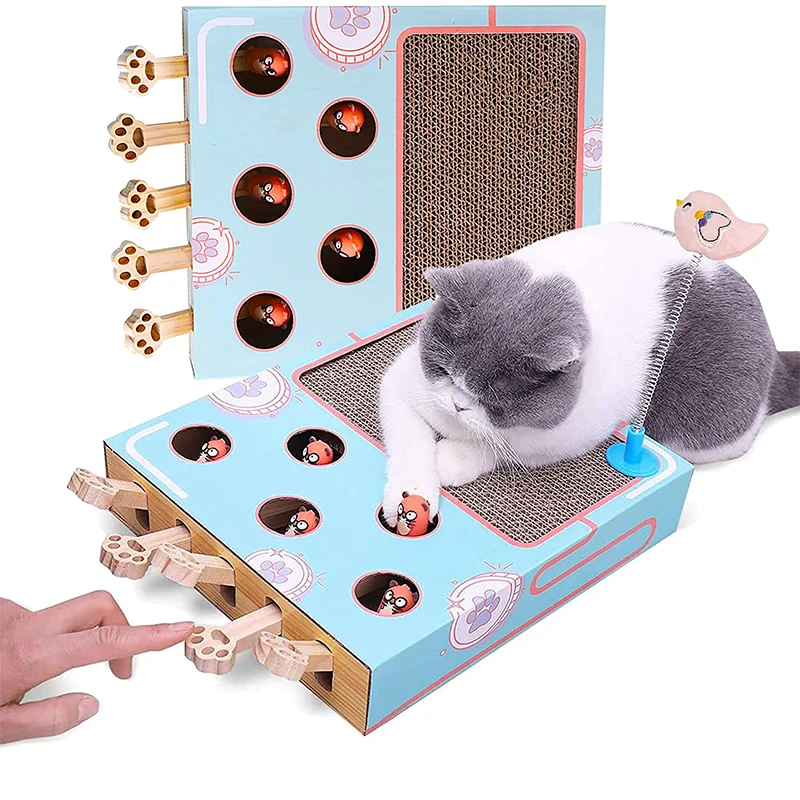 Cat Enrichment Toys for Indoor Cats Hamster Corrugated Cat Scratch