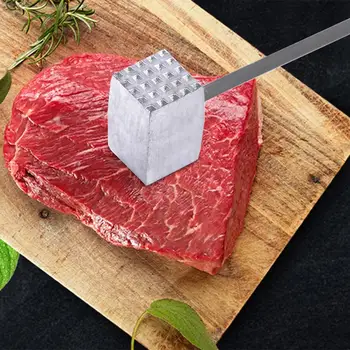 

Kitchen Tool Aluminum Alloy Two Sides Loose Meat Steak Pork Hammer Tenderizer