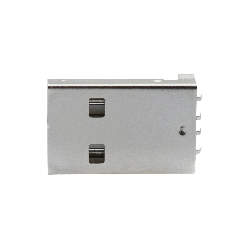10PCS/Lot USB 2.0 Male A Type USB PCB Connector Plug 90 Degree SMT Male Connectors 4Pins SMD electronic component usb connectors kit
