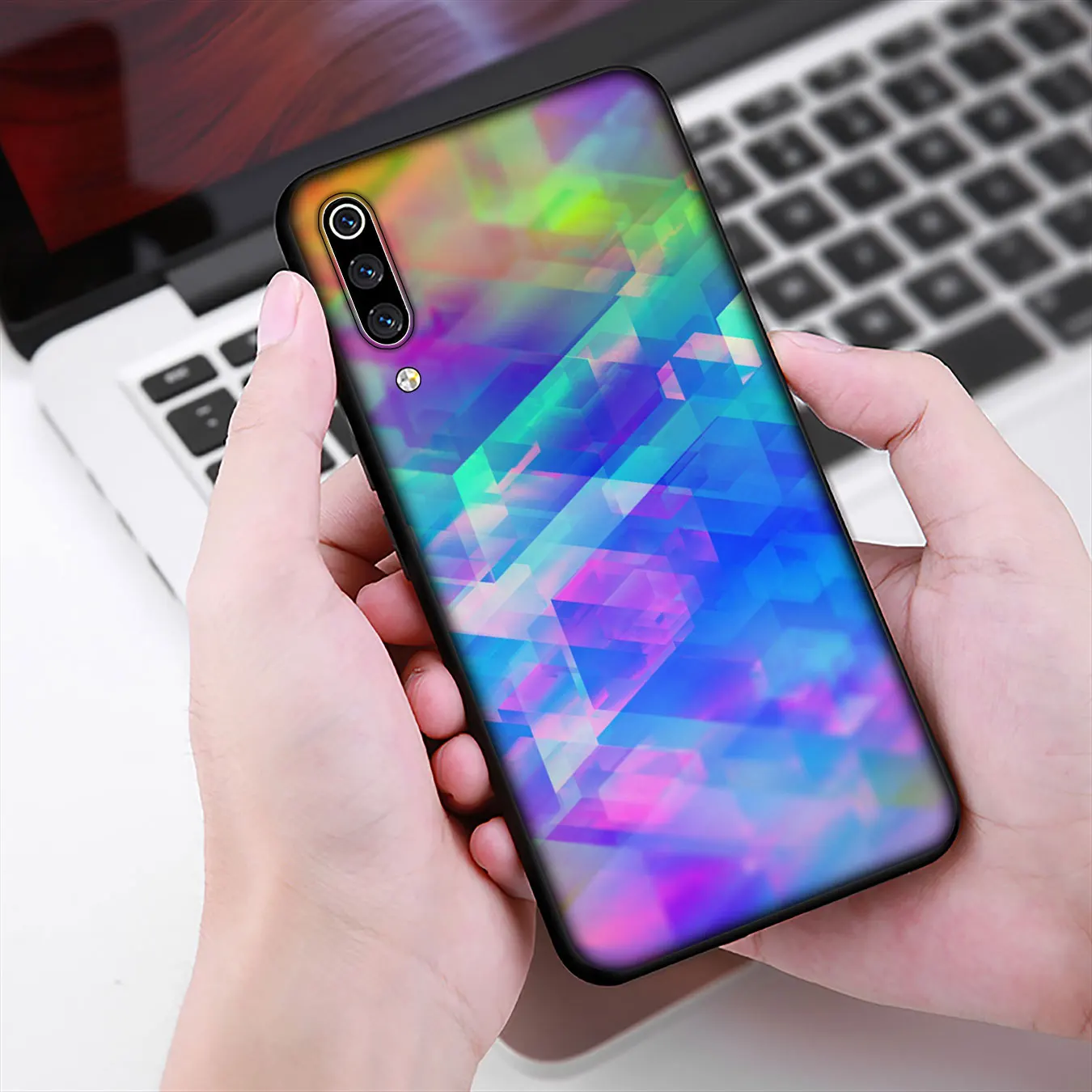 Цветной Радужный Мягкий силиконовый чехол IYICAO для телефона Xiaomi Mi 10 9 9T A3 Pro 8 SE A2 Lite