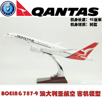 

43cm Diecast Qantas 787 Airplane Model Boeing 787-900 Australian Airlines Gift Decoration Resin Material Adult Toys Collection
