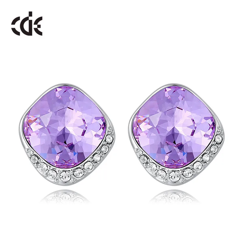 CDE роскошные овальные геометрические серьги с кристаллами Swarovski циркониевые
