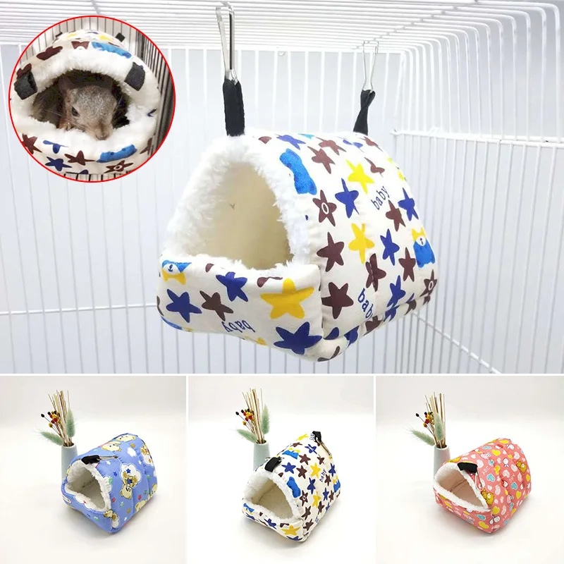 Nest Pet Hammock Soft Cloth Cozy Winter Accessories/Rat Hamster Parrot Hanging