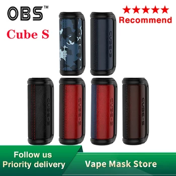 

Original OBS Cube S Mod Powered by Single 18650 Battery 80W Vape Mod Electronic Cigarette Vaporizer VS Cube X Mod /Gen / Swag 2