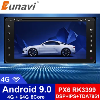

Eunavi 2 Din Android 9 Car Dvd radio GPS For Toyota Hilux Vios Old Camry Rav4 Prado 2003-2008 Multimedia Navigation Headunit IPS