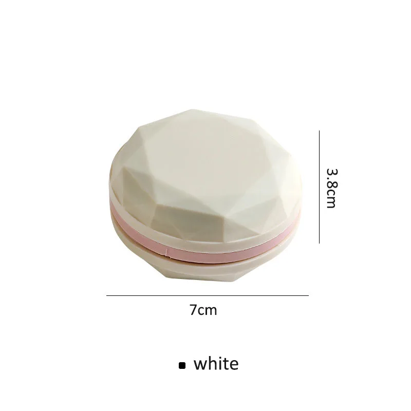 white 1pcs Portable Travel Sponge Brush Macaron Style Mini Double-Sided Shaped Shoe Multifunction Shoes Rub Shine Cleaning Tool - Цвет: white