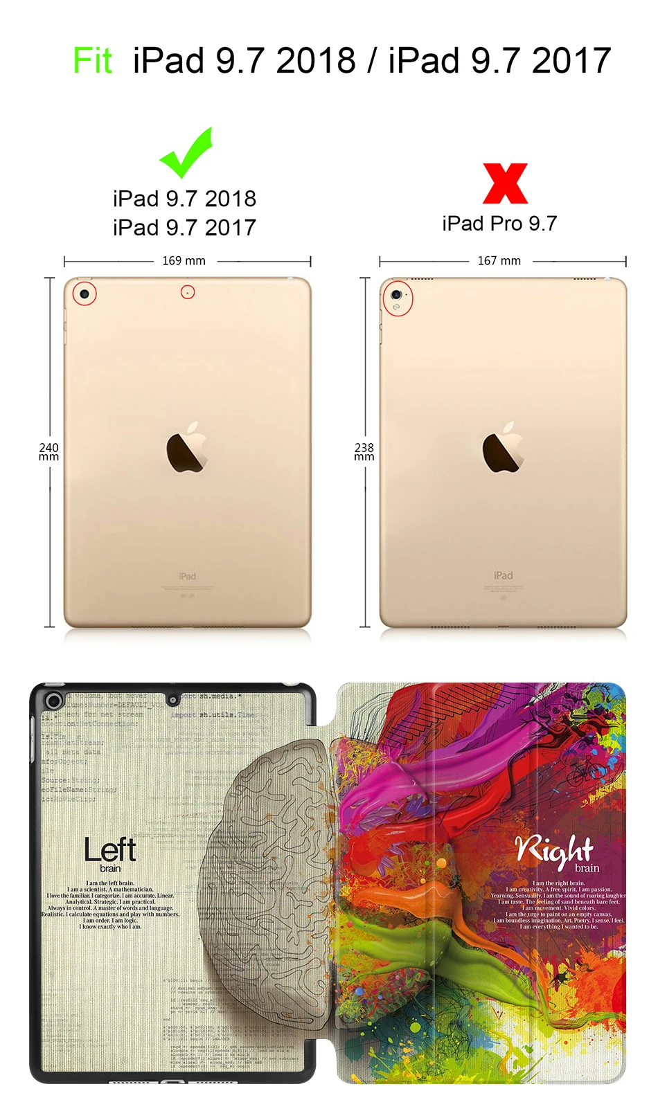 MTT чехол с граффити для Apple iPad 9,7 дюймов A1822 A1823 Magentic TriFold из искусственной кожи Smart Cover для iPad 9,7 ''A1893 чехол