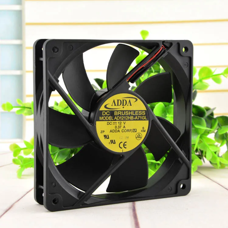 

ADDA new and original 12025 12cm case fan 12v 0.37A AD1212HB-A71GL for 120*120*25mm
