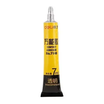 

Deli 7140 Million Rubber 7 Ml Transparent Glue Multi-Function Instant Glue Super Glue Waterproof Glue Adhesive Tool