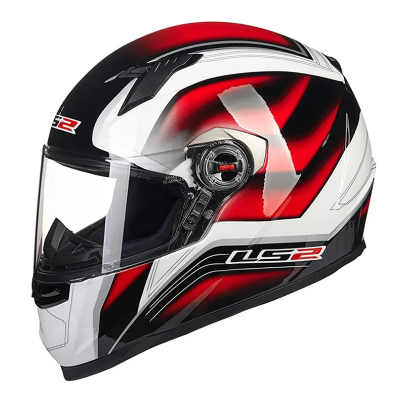 Red Ghostdom LS2 FF358 мотоциклетный шлем анфас мотоциклетный мужской гоночный шлем Moto Casco Capacetes de Motociclista - Цвет: Red Ghostdom