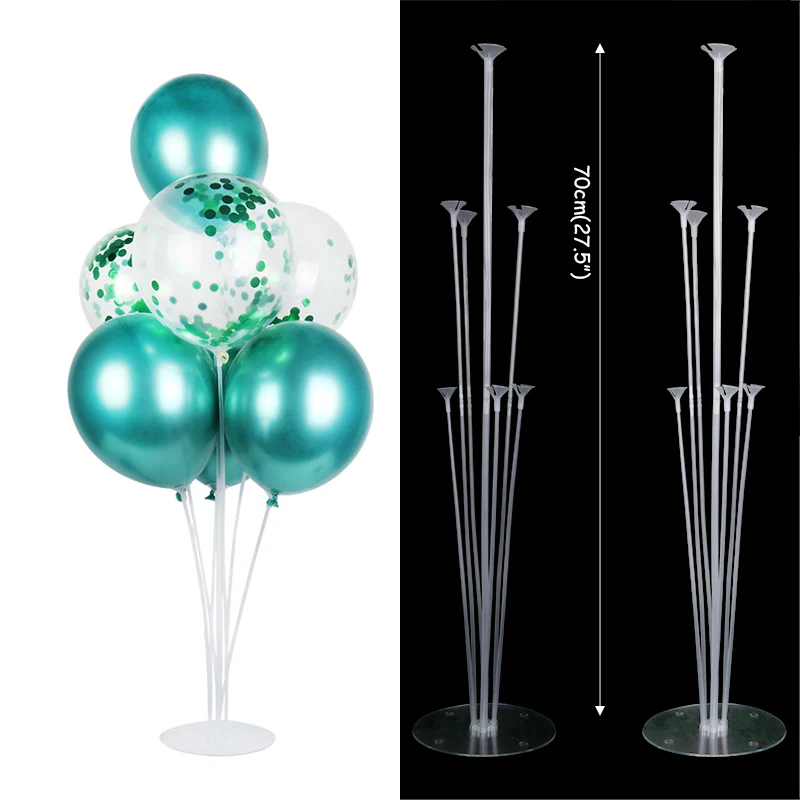 7 Tubes 70cm Height Balloon Stand for Birthday Party Decorations Kids Baby Shower Balons Wedding Decoration Christmas New Year - Цвет: 2 set 7 tubes stands