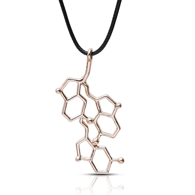 

Pendant Necklace Rose Gold Temperament Honeycomb Chemical Element Geometric Necklace For Women To Create Fashion Jewelry