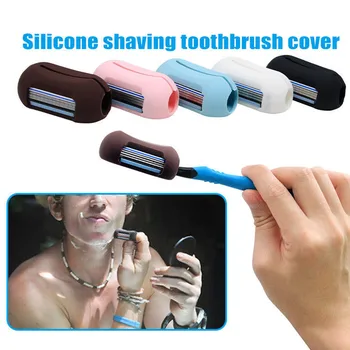 

Creative Multifunctional Silicone Shaver Razor Portable Travel Mini Fingertip Razor Toothbrush Cover Face Epilator Safe Product
