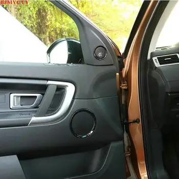 

BJMYCYY For Land Rover Discovery Sport 2015-2017 Car Door Audio Speaker Circle Trim Rings Chrome ABS Althorn Decoration Decals